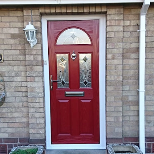composite red door