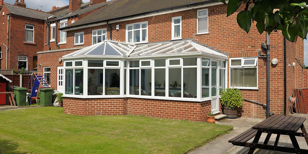 P shape conservatory
