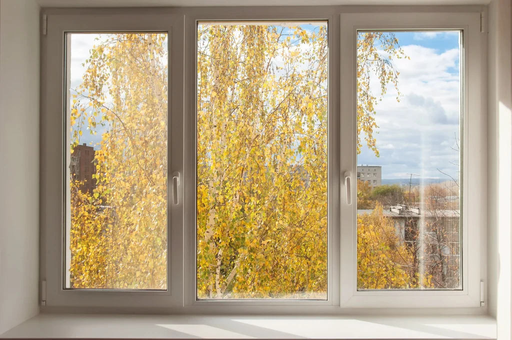 New white casement window