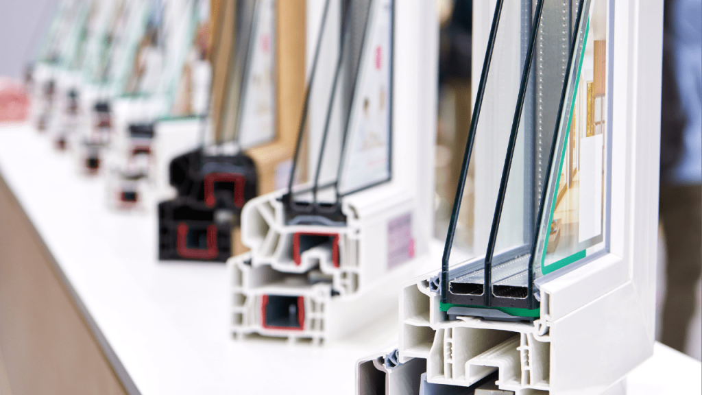 Sectional frame of plastic insulating glass unit